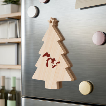 Great Lakes Christmas Ornament | Wooden - Cherryland Red
