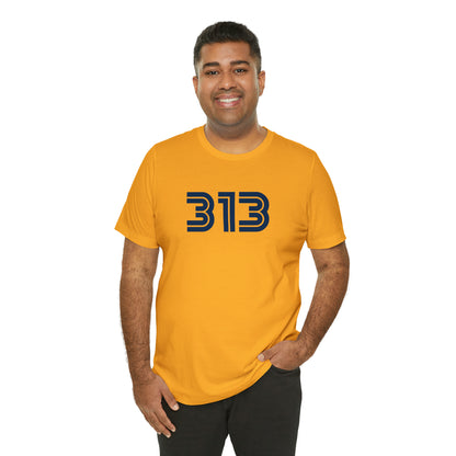 Detroit '313' T-Shirt (1970s Audiophile Font) | Unisex Standard Fit