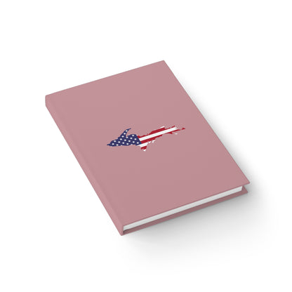 Michigan Upper Peninsula Blank Sketchbook (w/ UP USA Flag) | Cherry Blossom Pink