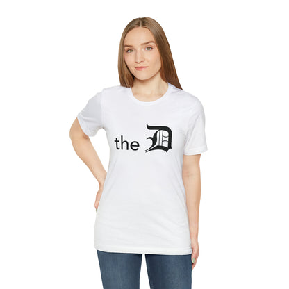 Detroit 'the D' T-Shirt (Black) | Unisex Standard