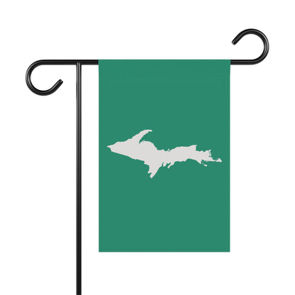 Michigan Upper Peninsula Home & Garden Flag (w/ UP Outline) | Emerald Green