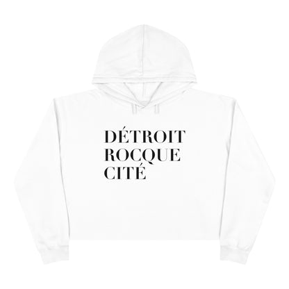 'Détroit Rocque Cité' Cropped Hoodie