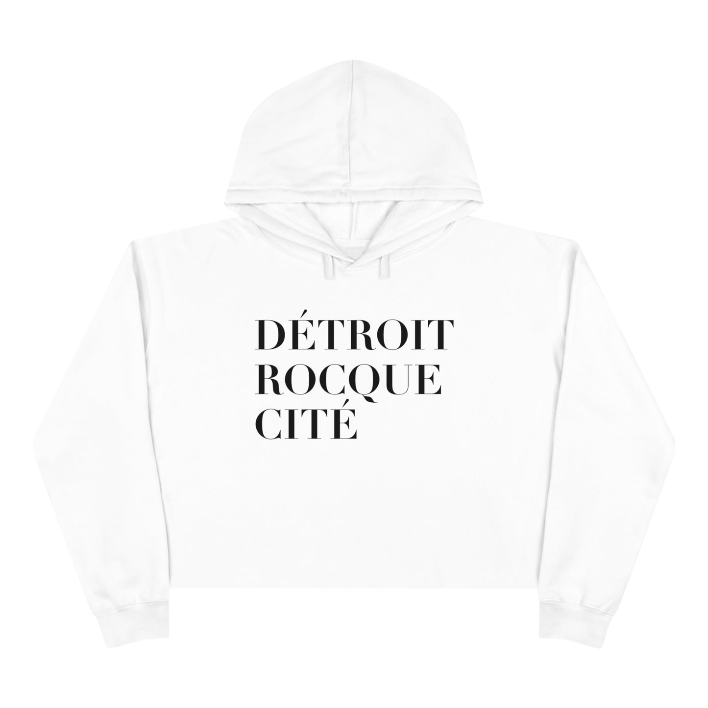 'Détroit Rocque Cité' Cropped Hoodie