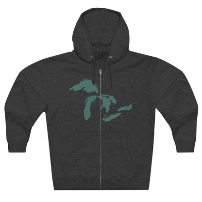 Great Lakes Hoodie (Copper Green) | Unisex Full Zip