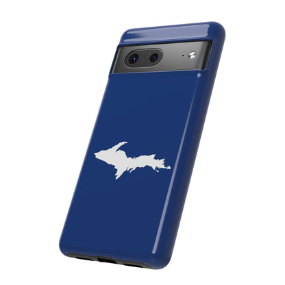 Michigan Upper Peninsula Tough Phone Case (Dearborn Blue w/ UP Outline) | Samsung & Pixel Android