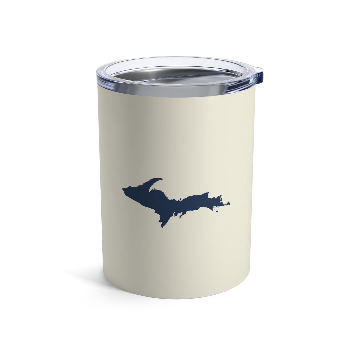 Michigan Upper Peninsula Tumbler (w/ UP Outline) | Ivory White - 10oz