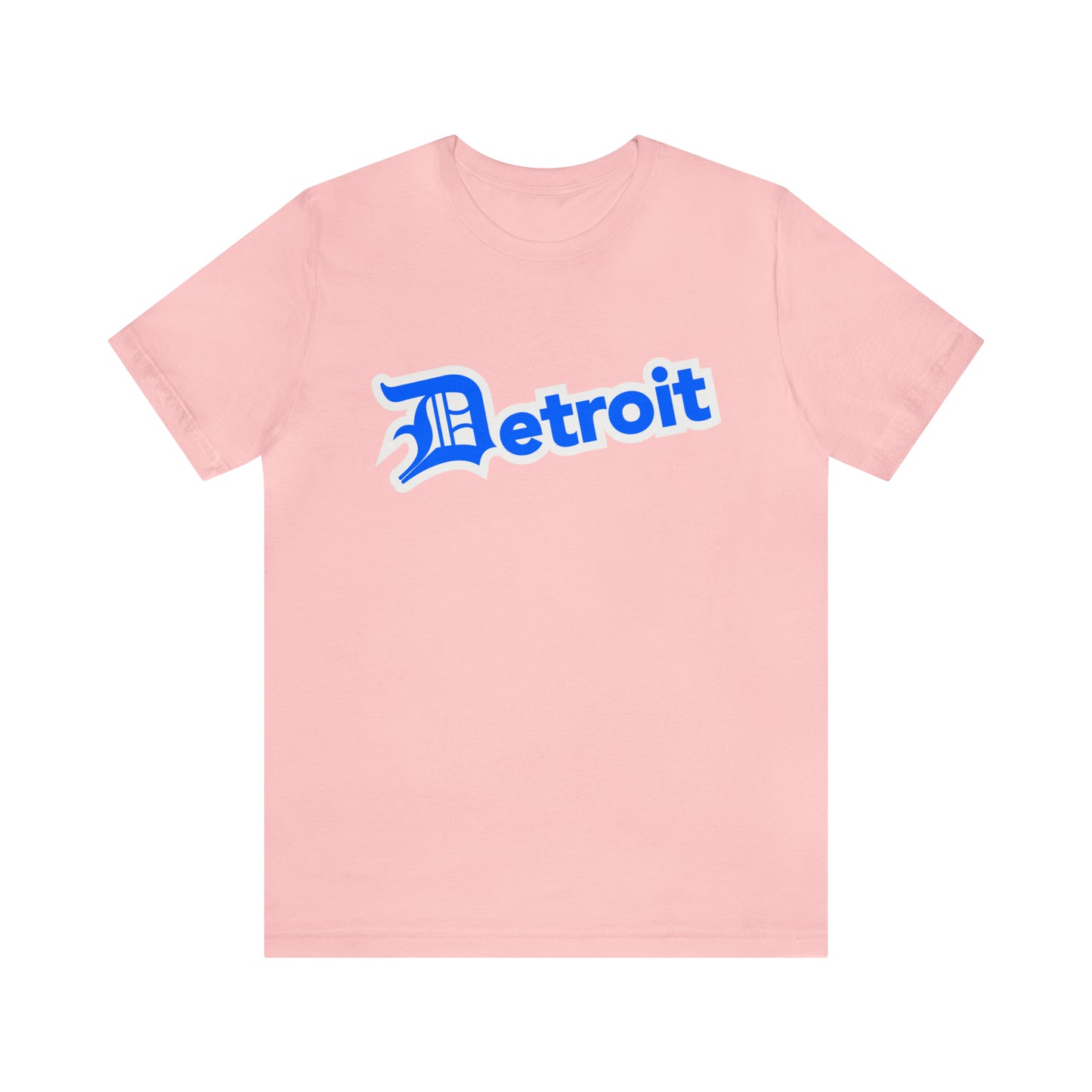 'Detroit' T-Shirt (MotorTown Blue w/ Old English 'D') | Unisex Standard