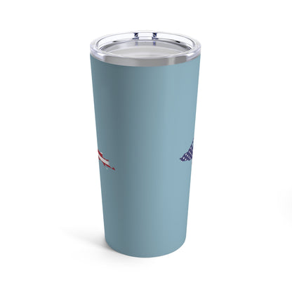 Michigan Upper Peninsula Tumbler (w/ UP USA Flag) | Opal Blue - 20oz