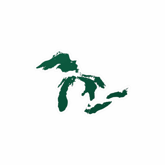 Great Lakes Kiss-Cut Windshield Decal | Superior Green