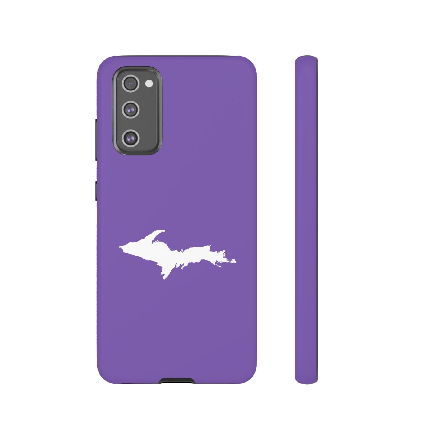 Michigan Upper Peninsula Tough Phone Case (Lake Iris w/ UP Outline) | Samsung & Pixel Android