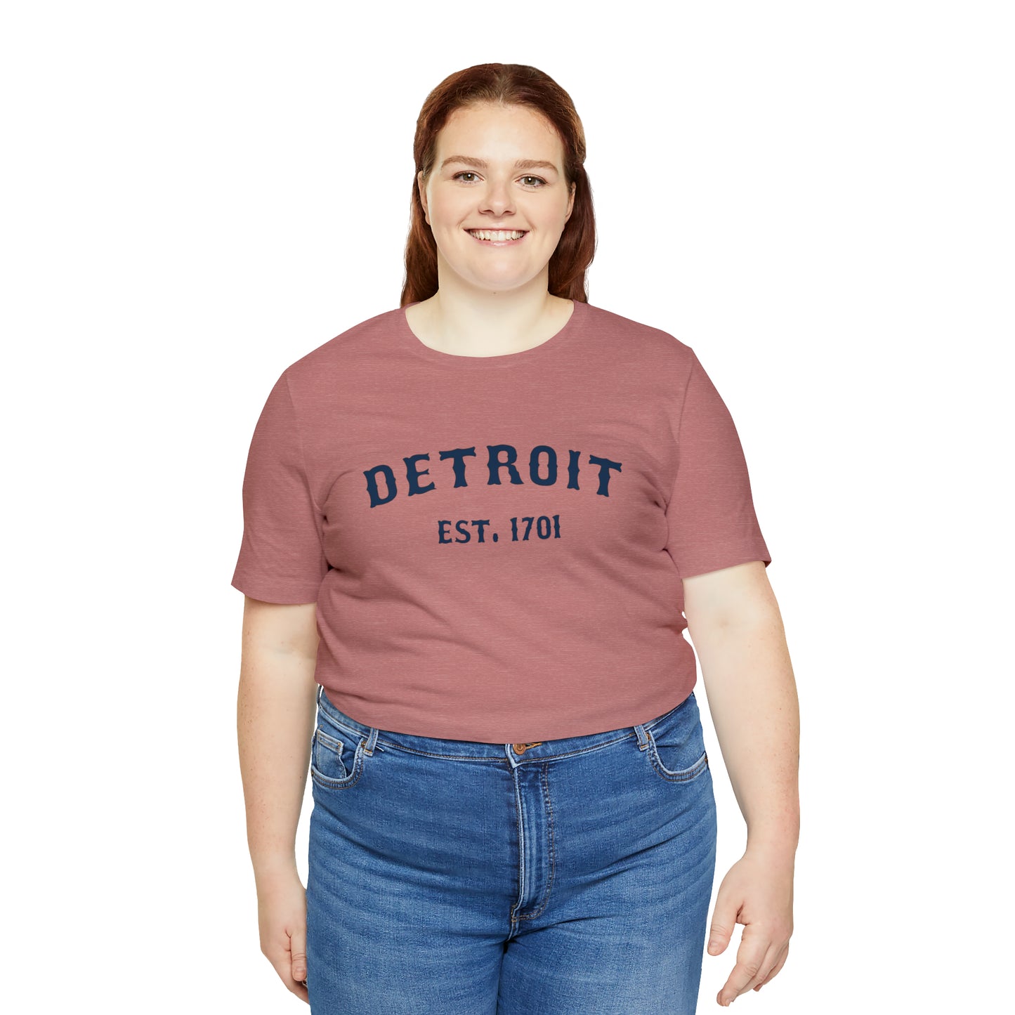 'Detroit EST. 1701' T-Shirt (Ballpark Font) | Unisex Standard