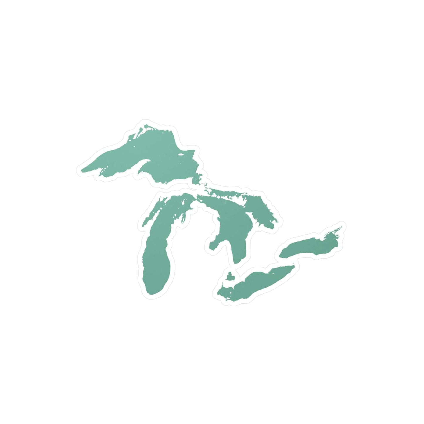 Great Lakes Kiss-Cut Windshield Decal | Mint Green