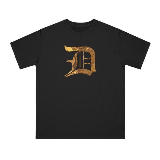 Detroit 'Old English D' T-Shirt (Gold Bullion Edition) | Unisex Organic