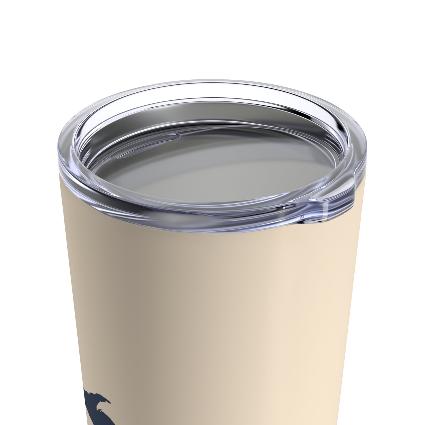 Michigan Upper Peninsula Tumbler (w/ UP Outline) | Champagne White - 20oz