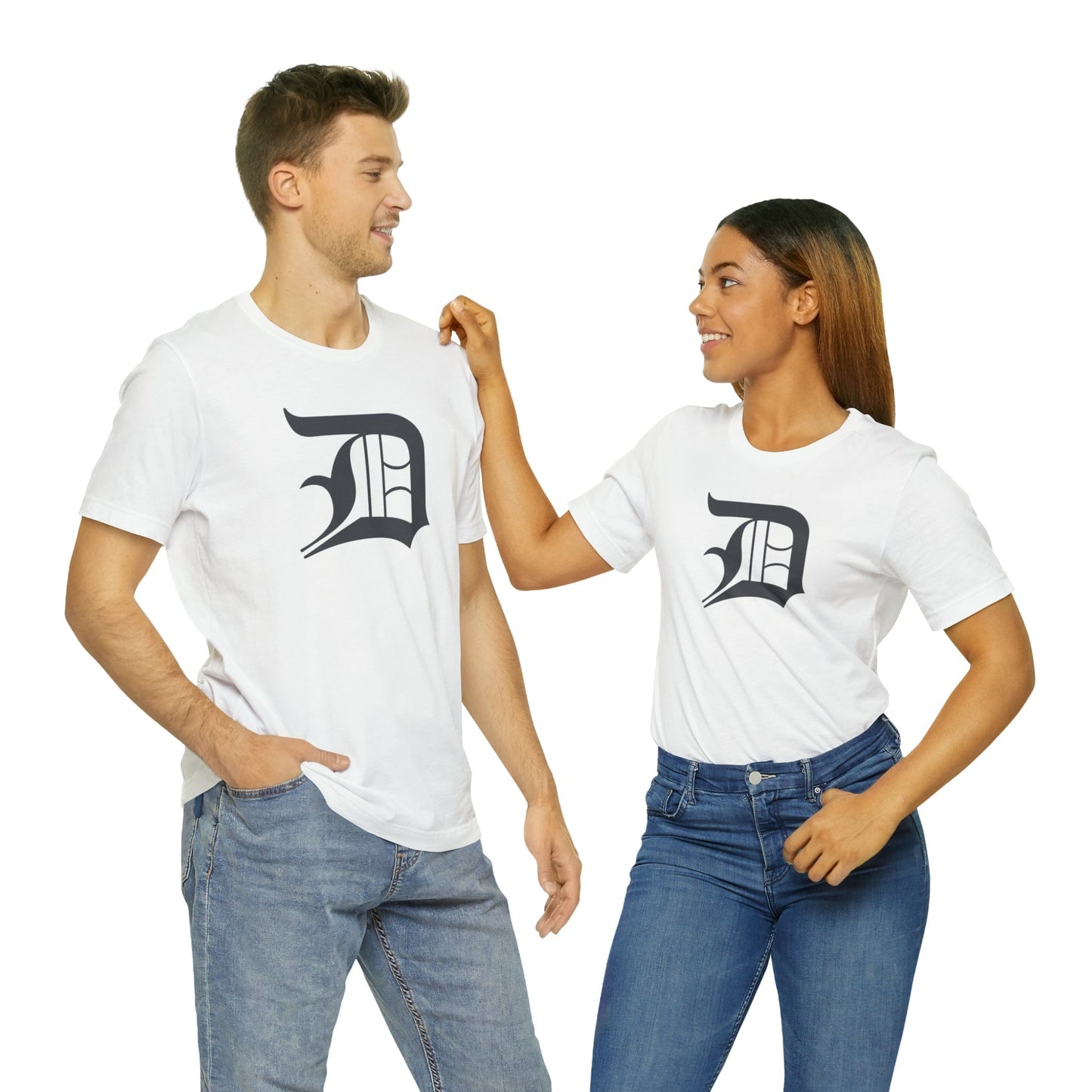 Detroit 'Old English D' T-Shirt (Iron Ore Grey) | Unisex Standard