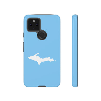 Michigan Upper Peninsula Tough Phone Case (DTW Blue w/ UP Outline) | Samsung & Pixel Android