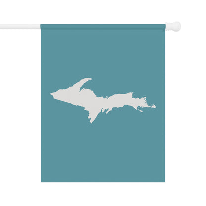 Michigan Upper Peninsula Home & Garden Flag (w/ UP Outline) | Lake Huron Blue