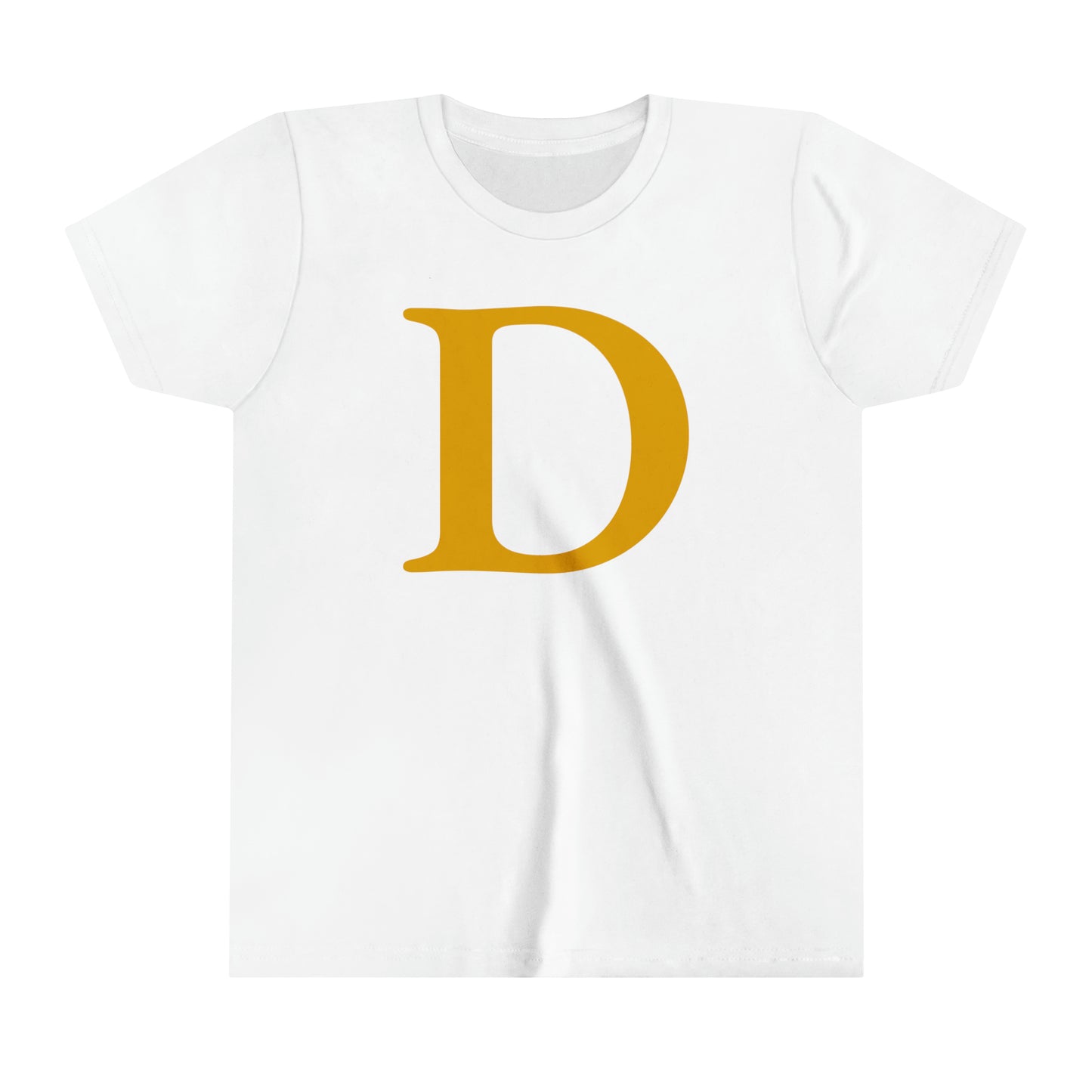 Detroit 'Old French D' T-Shirt (Gold) | Youth Short Sleeve