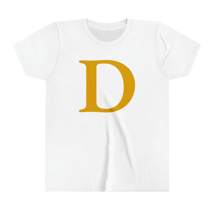 Detroit 'Old French D' T-Shirt (Gold) | Youth Short Sleeve