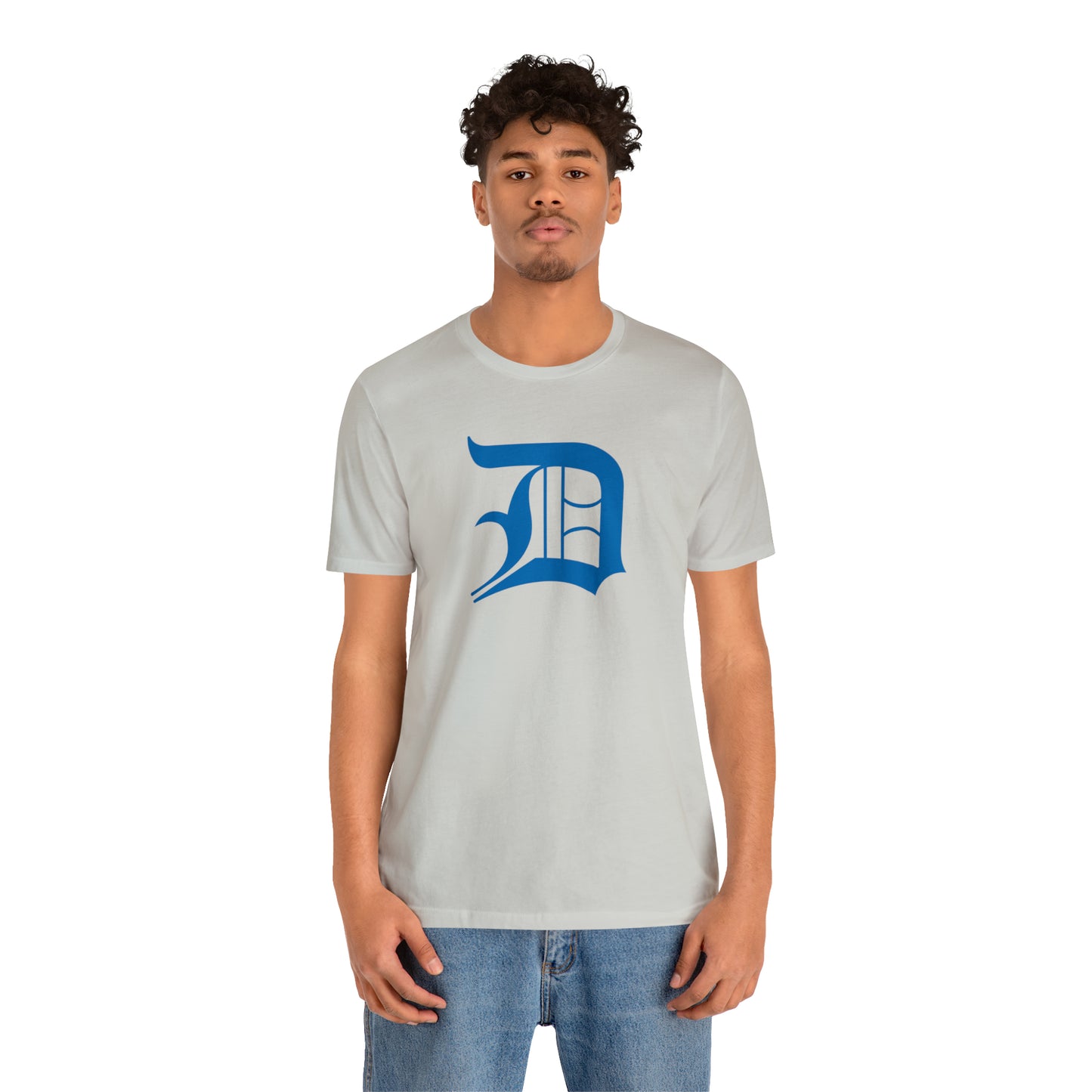 Detroit 'Old English D' T-Shirt (Azure) | Unisex Standard