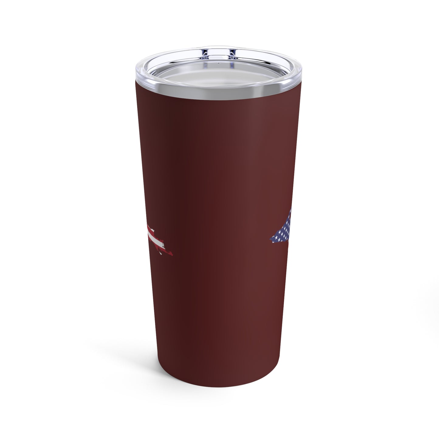 Michigan Upper Peninsula Tumbler (w/ UP USA Flag) | Cherrywood Red - 20oz