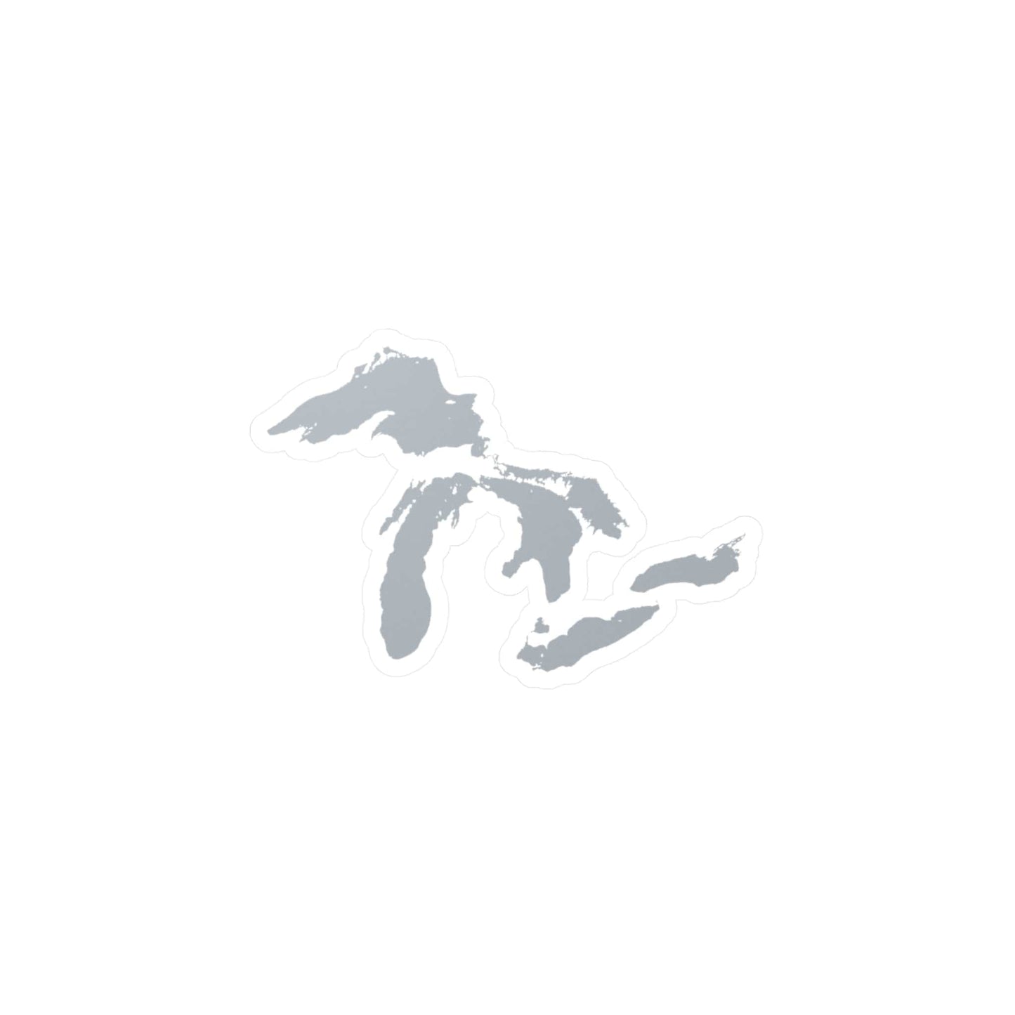 Great Lakes Kiss-Cut Windshield Decal | Silver