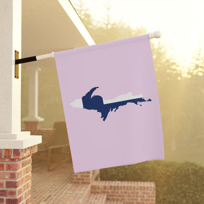 Michigan Upper Peninsula Home & Garden Flag (w/ UP Finland Flag) | Pale Lavender