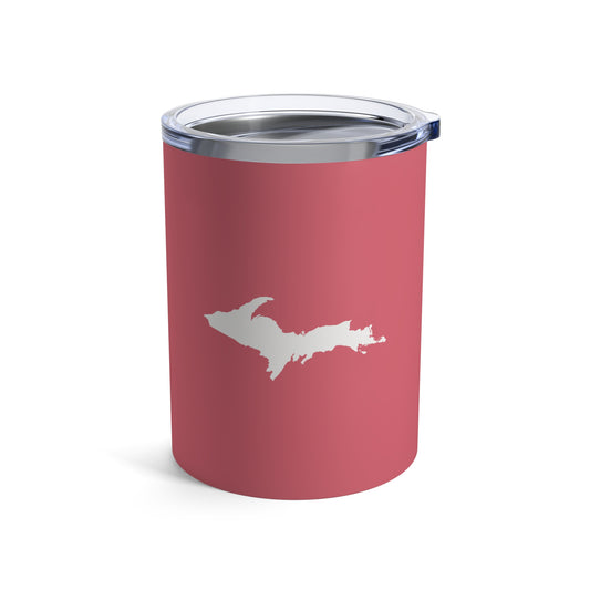 Michigan Upper Peninsula Tumbler (w/ UP Outline) | Watermelon Pink - 10oz