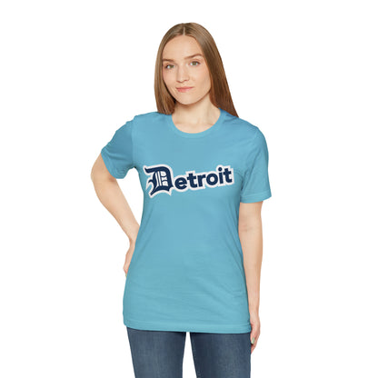 'Detroit' T-Shirt (Navy w/ Old English 'D') | Unisex Standard