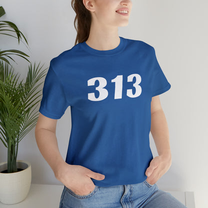 Detroit '313' T-Shirt (Racing Font) | Unisex Standard Fit