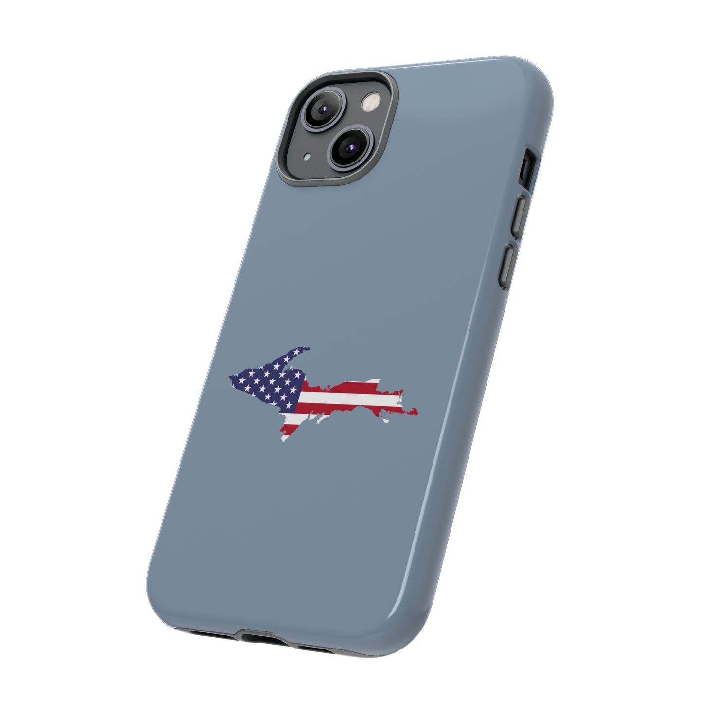 Michigan Upper Peninsula Tough Phone Case (B-24 Liberator Grey w/ UP USA Outline) | Apple iPhone