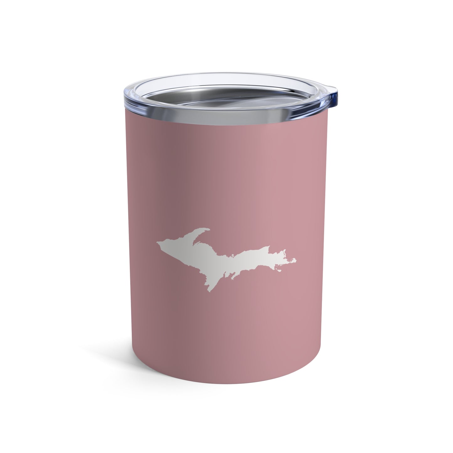 Michigan Upper Peninsula Tumbler (w/ UP Outline) | Cherry Blossom Pink - 10oz