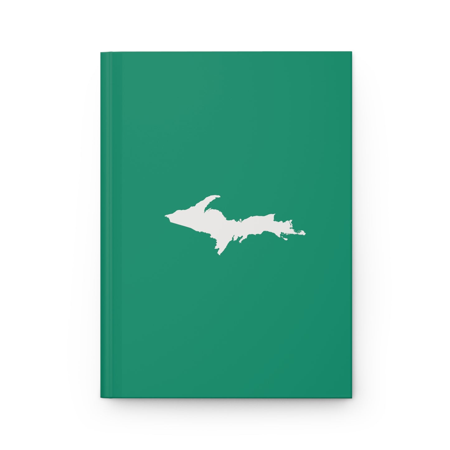 Michigan Upper Peninsula Hardcover Journal (Emerald Green w/ Plum Outline) | Ruled - 150pgs