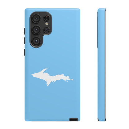 Michigan Upper Peninsula Tough Phone Case (DTW Blue w/ UP Outline) | Samsung & Pixel Android