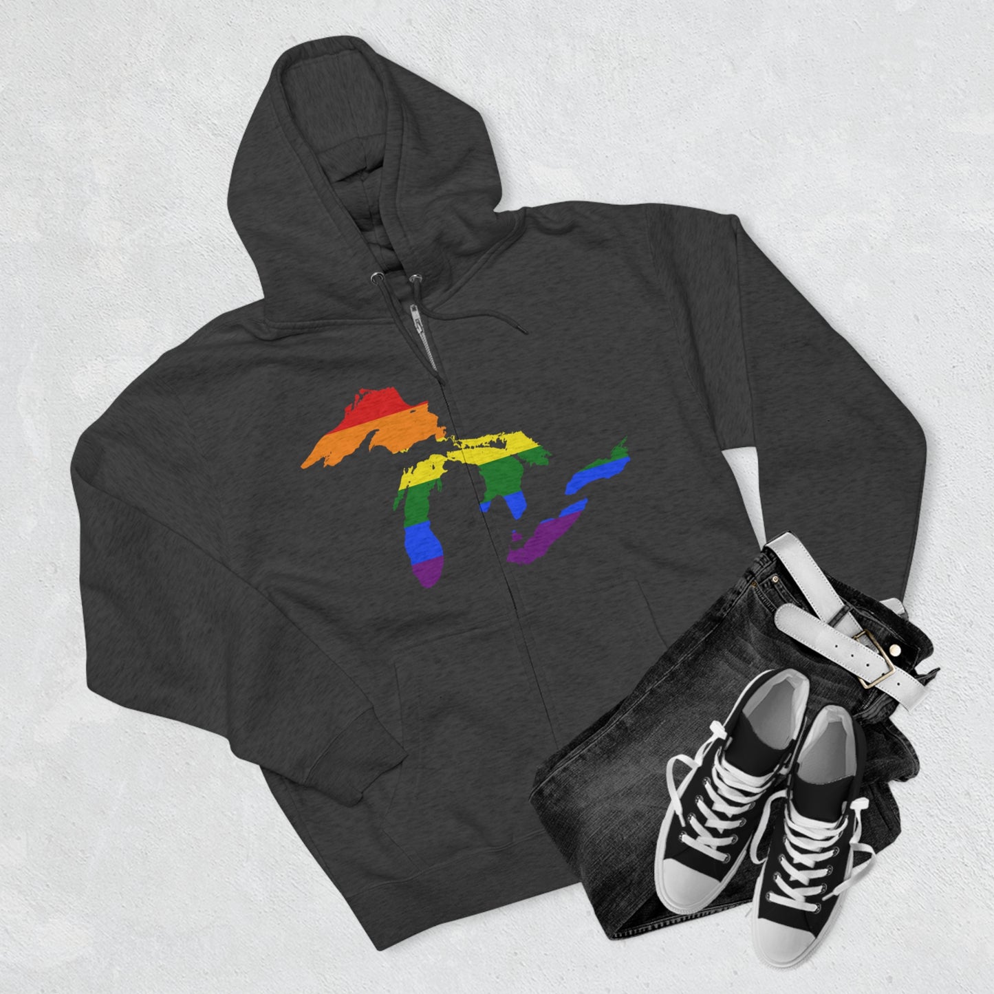 Great Lakes Hoodie (Rainbow Pride Edition) | Unisex Full Zip