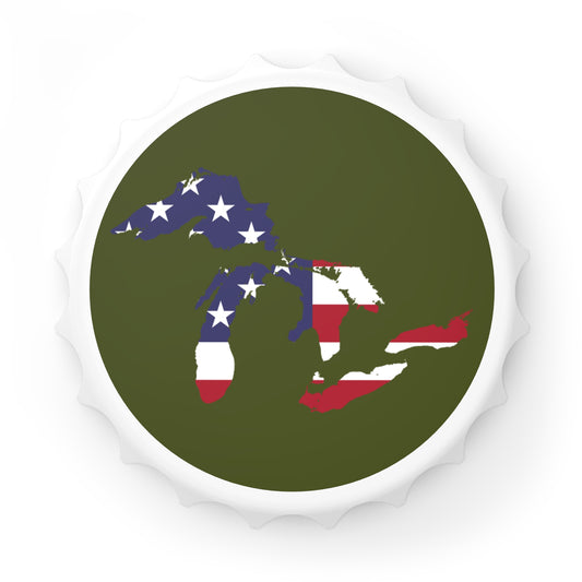 Great Lakes 'We The Great' Bottle Opener | Patriotic Edition - Army Green