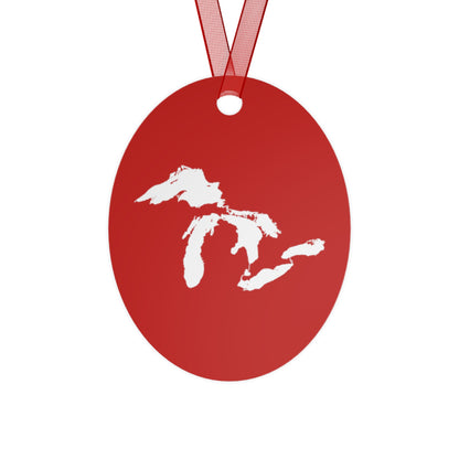 Great Lakes Christmas Ornament | Metal - Santa Red