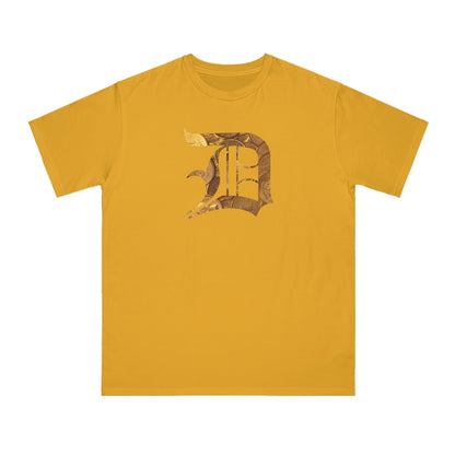 Detroit 'Old English D' T-Shirt (Gold Bullion Edition) | Unisex Organic