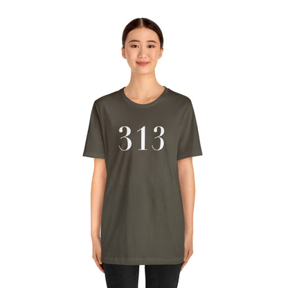 Detroit '313' T-Shirt (Didot Font) | Unisex Standard Fit