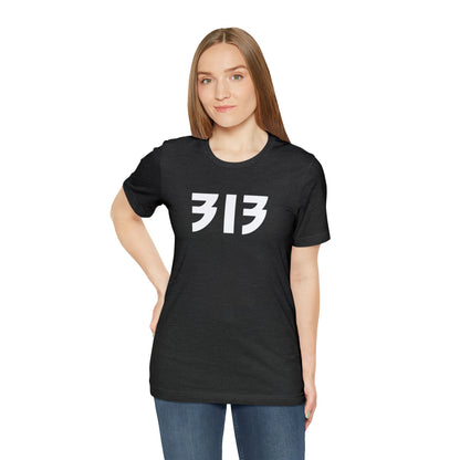 Detroit '313' T-Shirt (80s Glam Rock Font) | Unisex Standard Fit