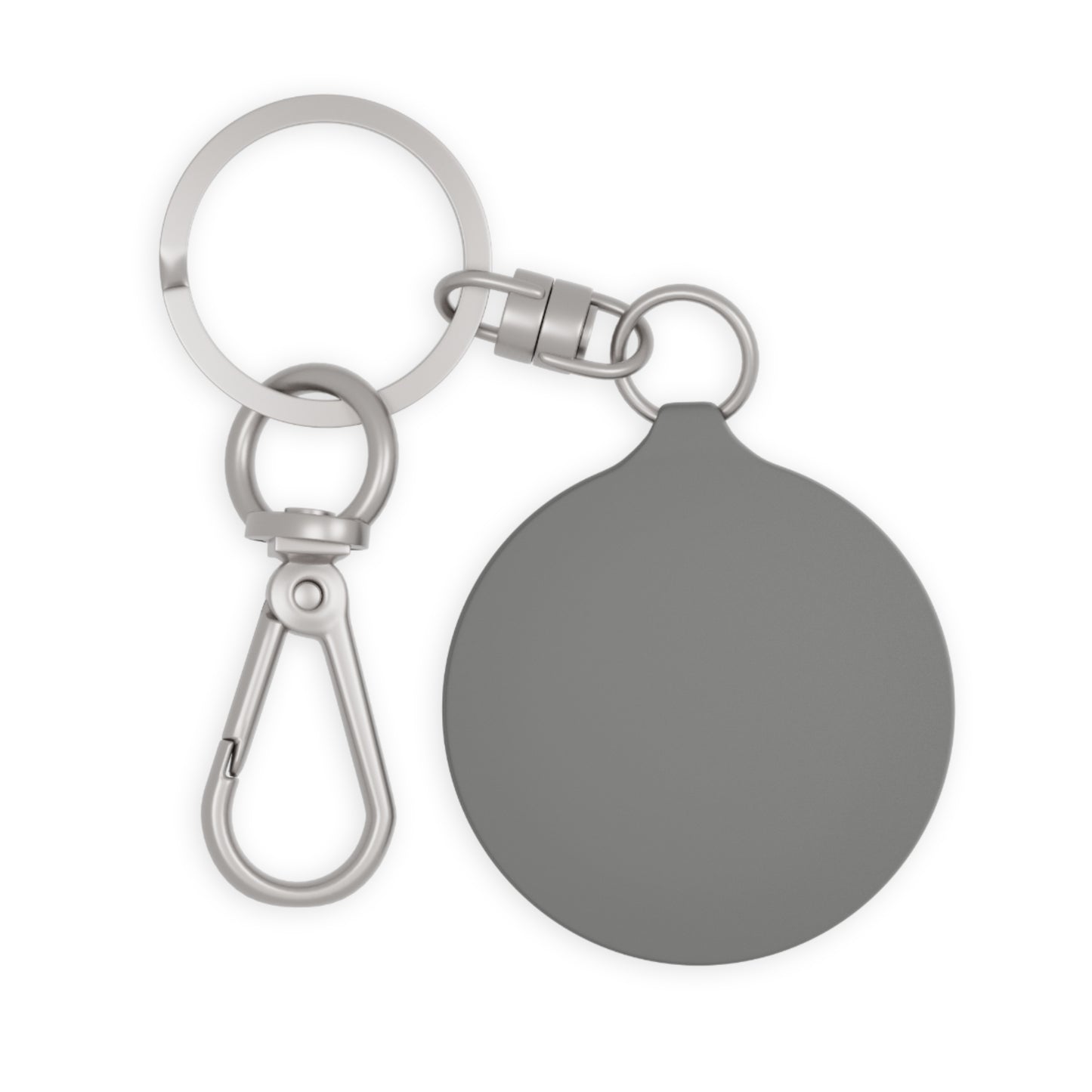 Michigan Upper Peninsula Keyring (w/ Navy UP Outline) | Champagne White