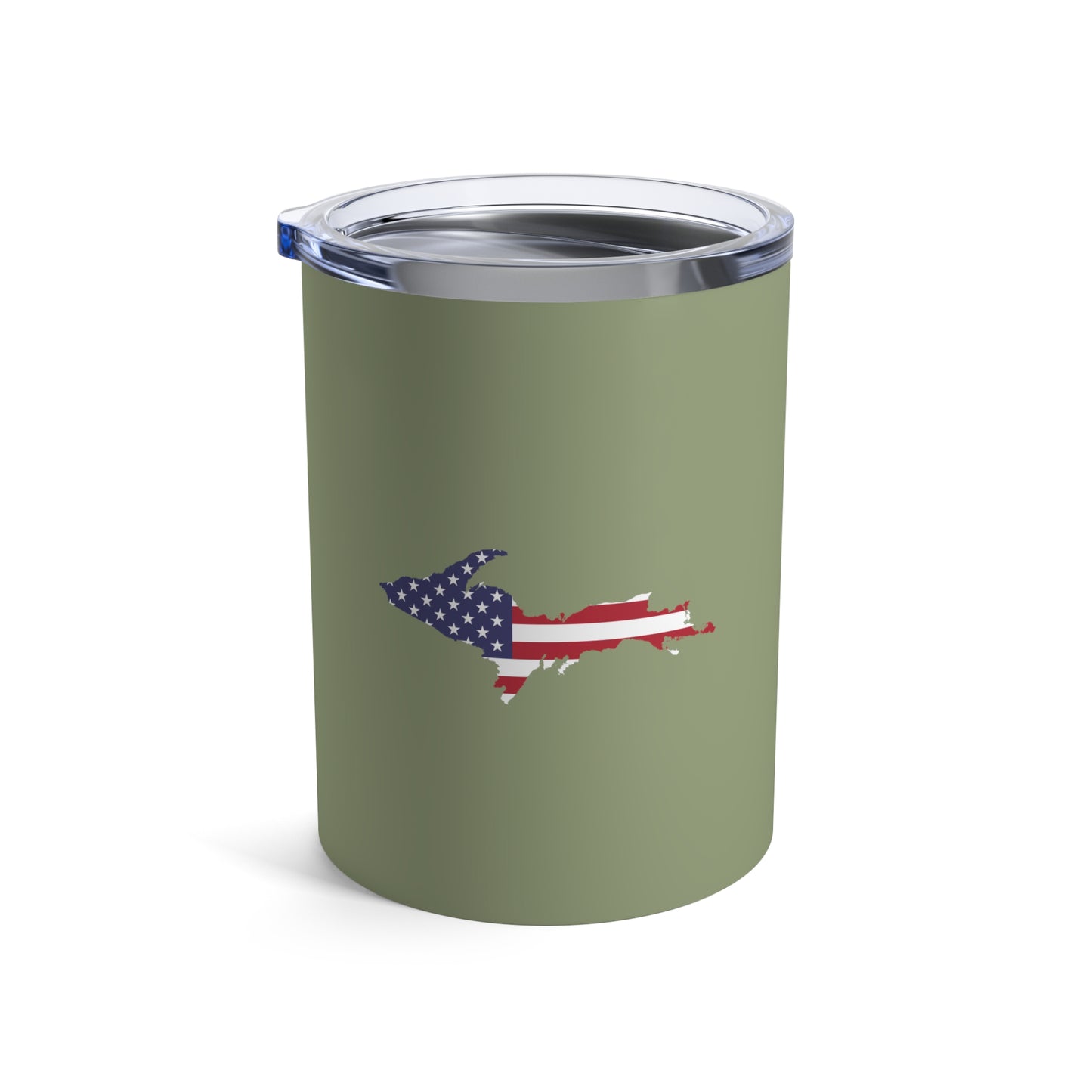 Michigan Upper Peninsula Tumbler (w/ UP USA Flag) | Beachgrass Green - 10oz