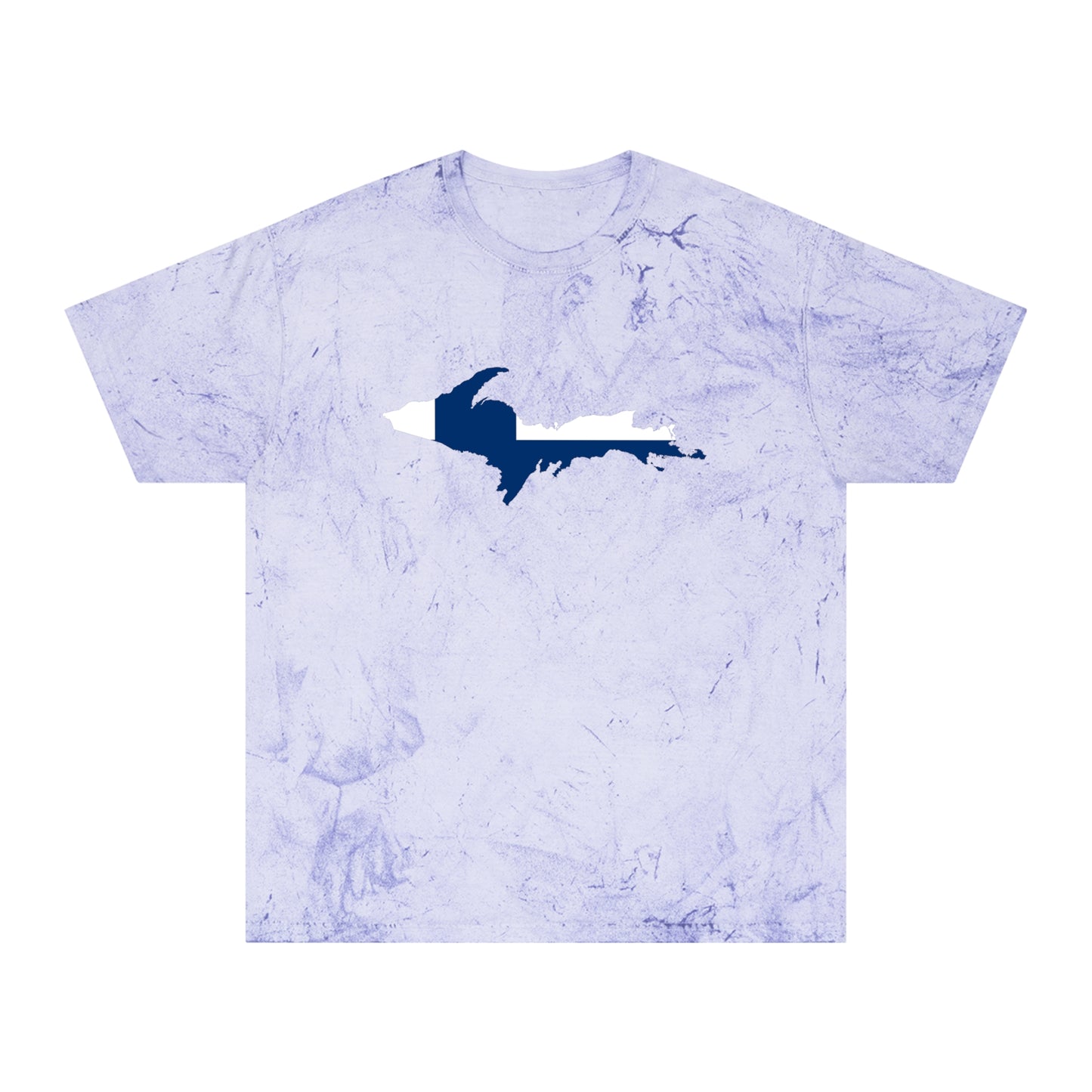 Michigan Upper Peninsula T-Shirt (w/ UP Finland Flag Outline) | Unisex Color Blast