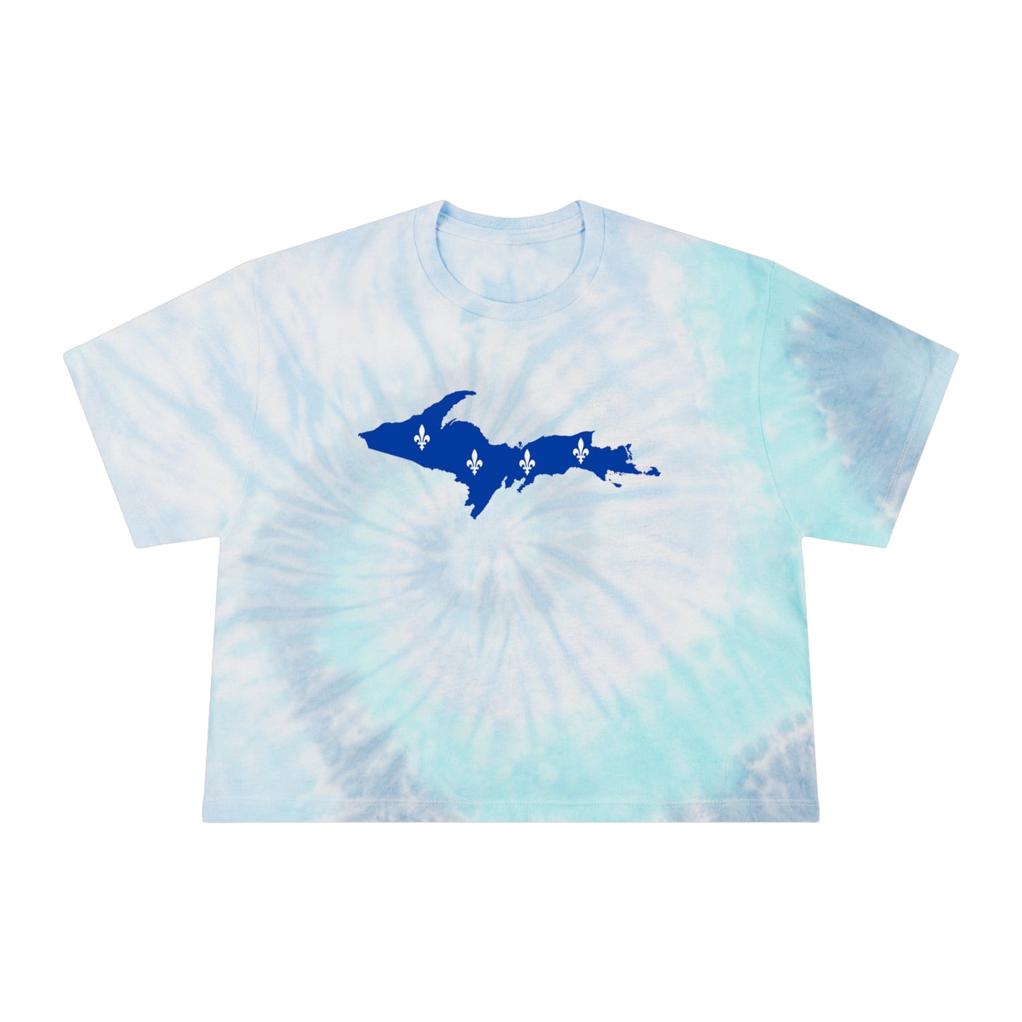 Michigan Upper Peninsula Crop Top (w/ UP Quebec Flag) | Tie-Dye