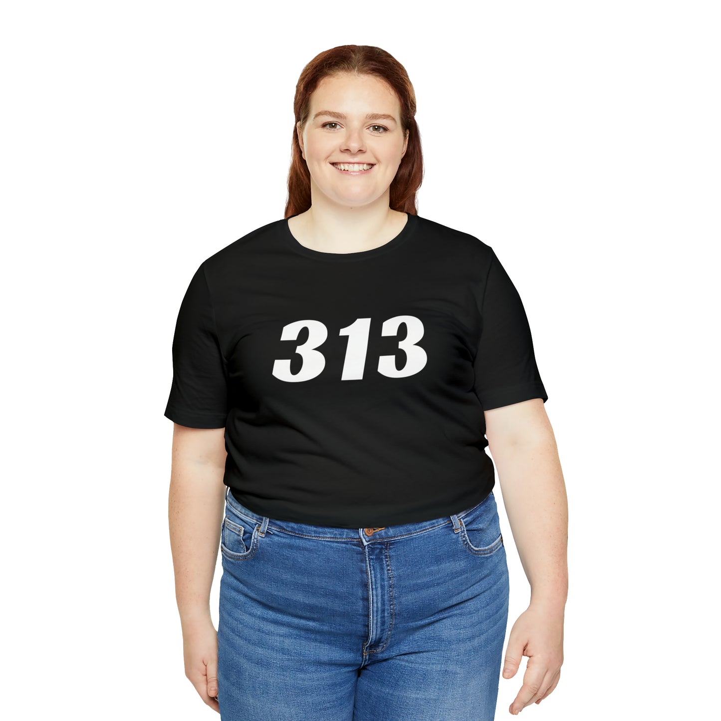 Detroit '313' T-Shirt (Racing Font) | Unisex Standard Fit