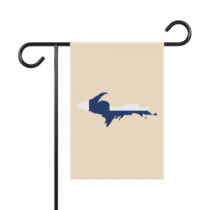 Michigan Upper Peninsula Home & Garden Flag (w/ UP Finland Flag) | Champagne White