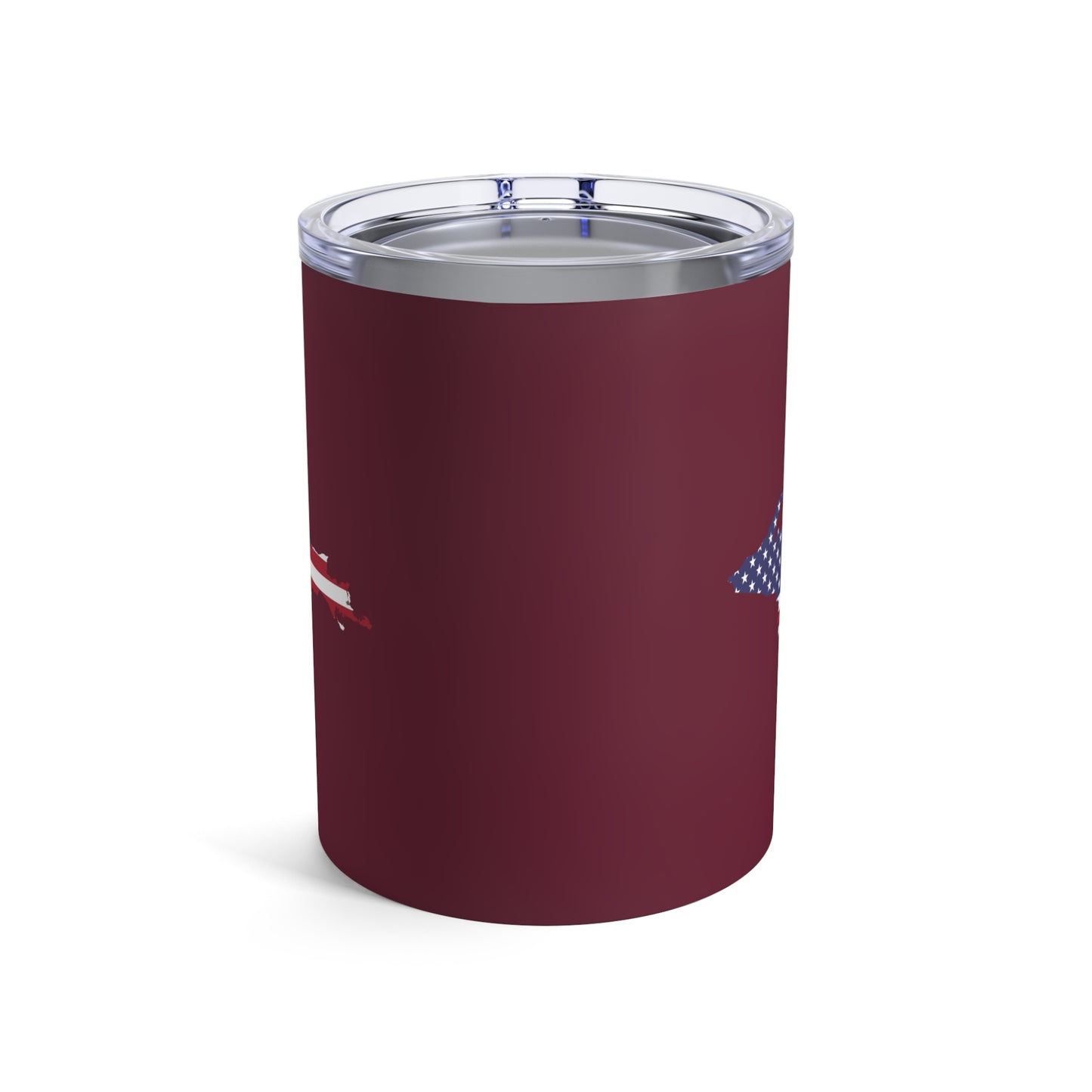 Michigan Upper Peninsula Tumbler (w/ UP USA Flag) | Old Mission Burgundy - 10oz