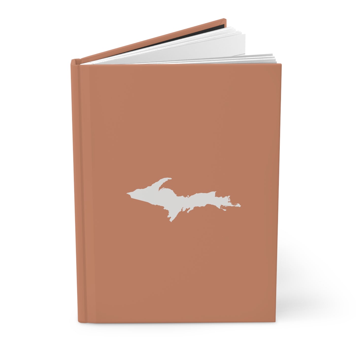 Michigan Upper Peninsula Hardcover Journal (Copper Color w/ UP Outline) | Ruled - 150pgs