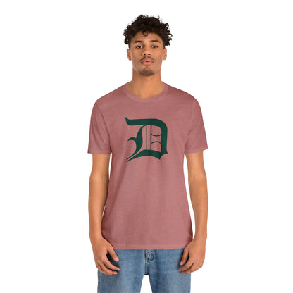 Detroit 'Old English D' T-Shirt (Laconic Green) | Unisex Standard