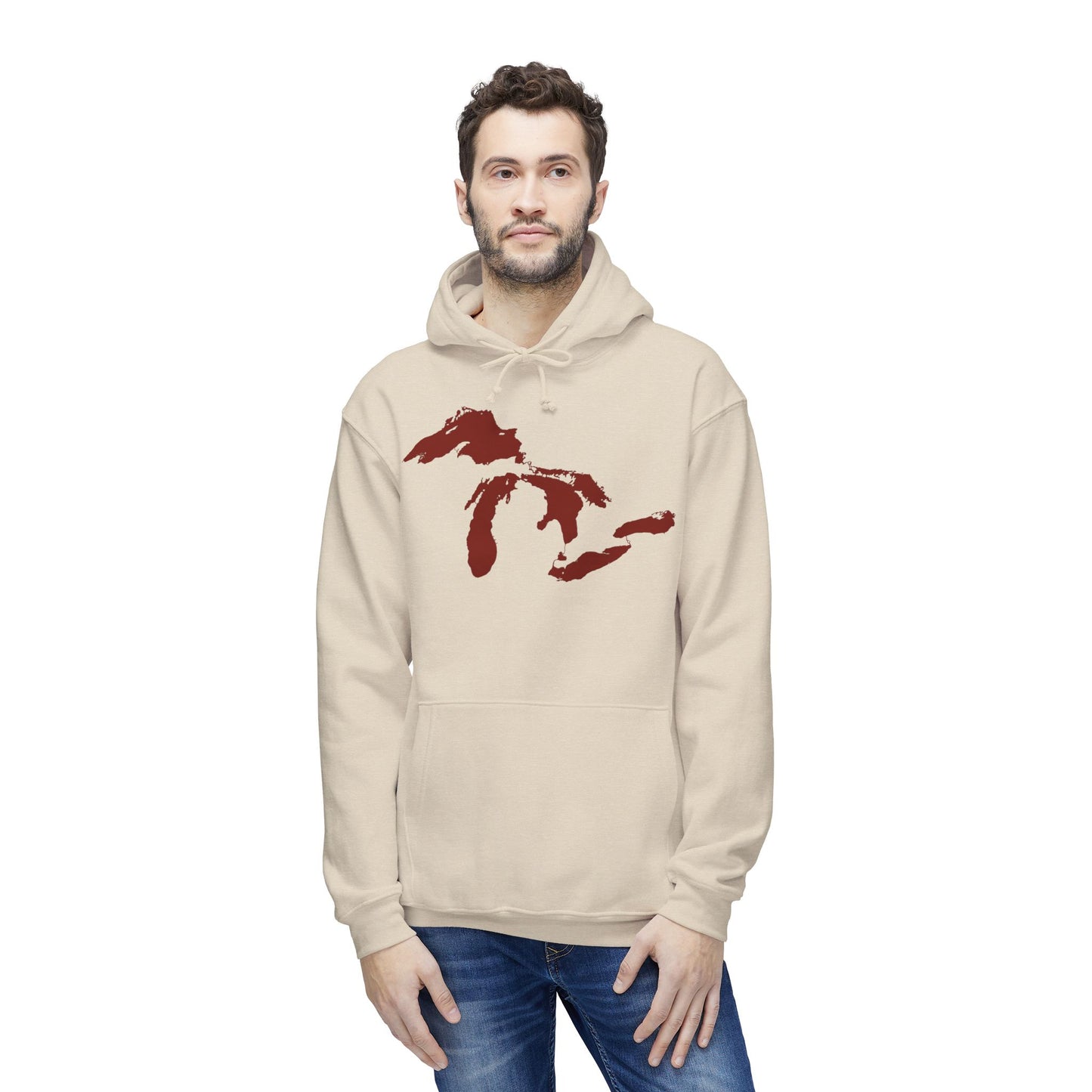 Great Lakes Ultrapremium Hoodie | Made in USA - Cherryland Red